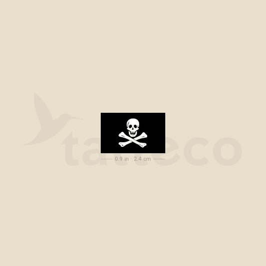 Little Jolly Roger Temporary Tattoo - Set of 3