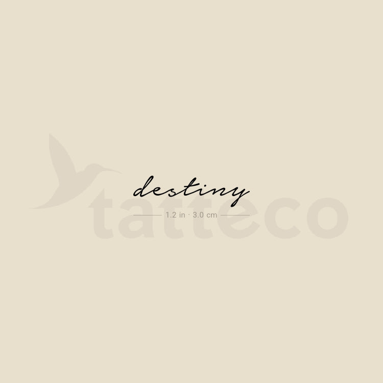 Destiny Temporary Tattoo - Set of 3