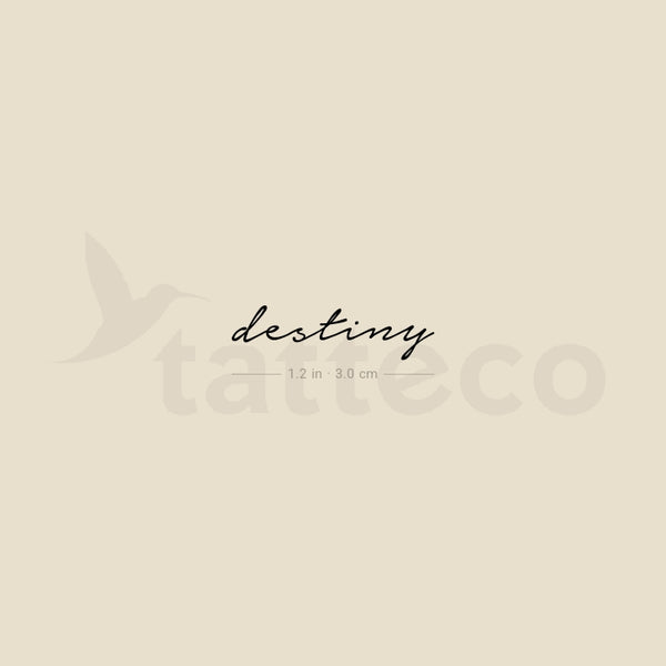 Destiny Temporary Tattoo - Set of 3