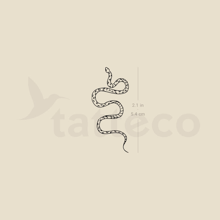 Snake Temporary Tattoo By M3.Ink - Set of 3