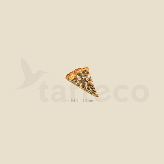 Pizza Boscaiola Temporary Tattoo - Set of 3