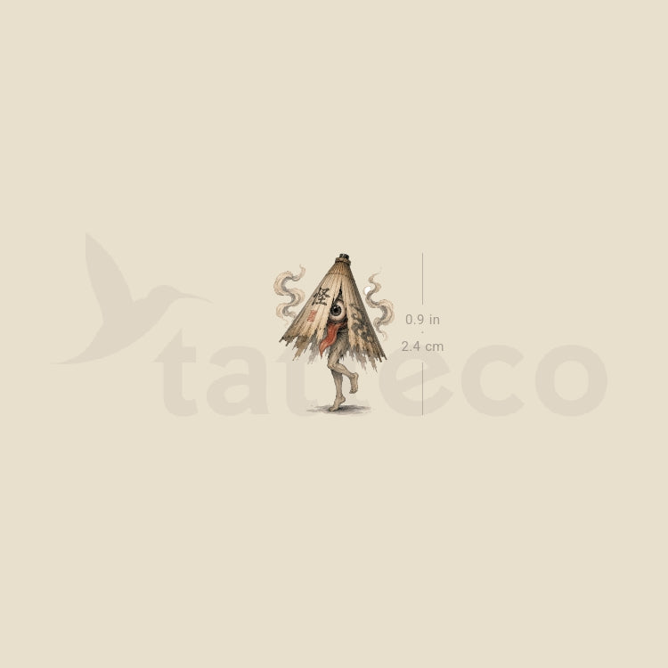 Kasa-obake Temporary Tattoo - Set of 3