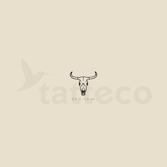 Cow Skull Temporary Tattoo - Set of 3