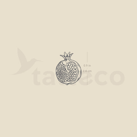 Pomegranate Temporary Tattoo - Set of 3