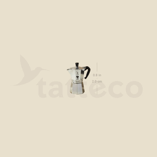 Bialetti Moka Pot Temporary Tattoo - Set of 3