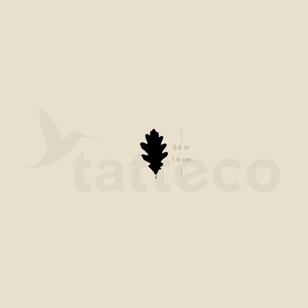 Oak Leaf Temporary Tattoo - Set of 3