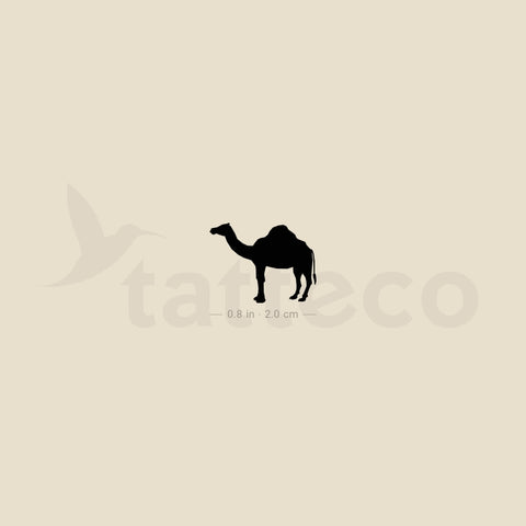 Dromedary Camel Temporary Tattoo - Set of 3