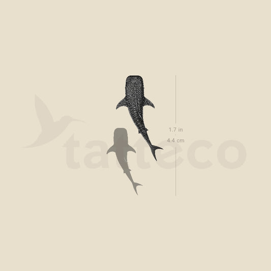 Whale Shark Temporary Tattoo - Set of 3