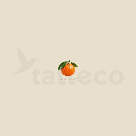 Tangerine Temporary Tattoo - Set of 3