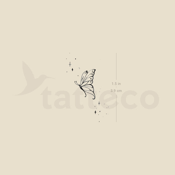 Butterfly By Stefano Mazza Temporary Tattoo - Set of 3