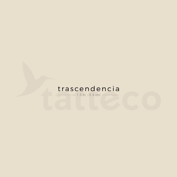 Trascendencia Temporary Tattoo - Set of 3