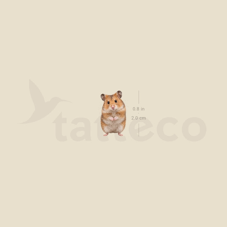 Hamster Temporary Tattoo - Set of 3