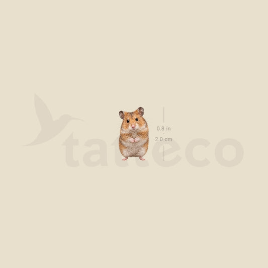 Hamster Temporary Tattoo - Set of 3
