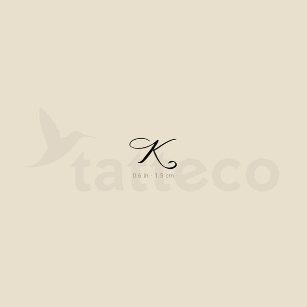 Little K Script Temporary Tattoo - Set of 3