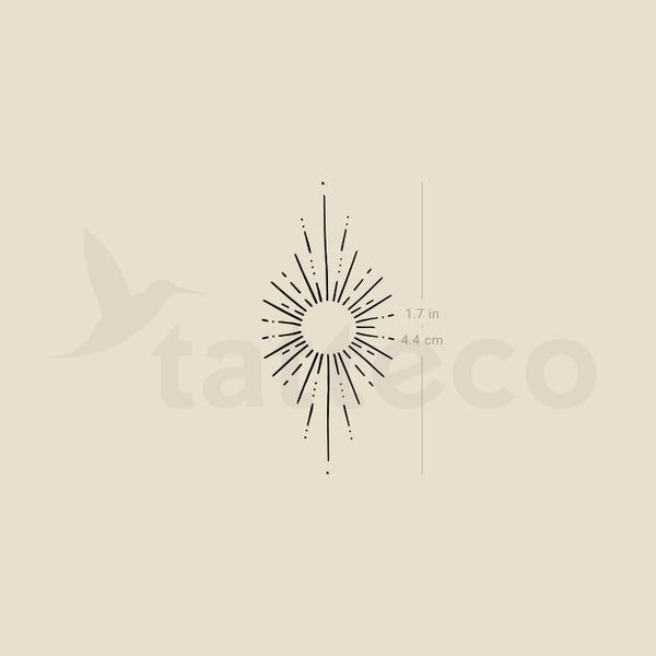 Sun Temporary Tattoo By M3.Ink - Set of 3