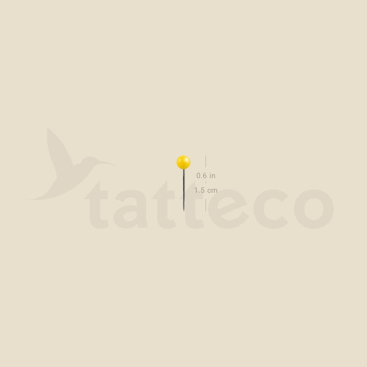 Pin Temporary Tattoo - Set of 3