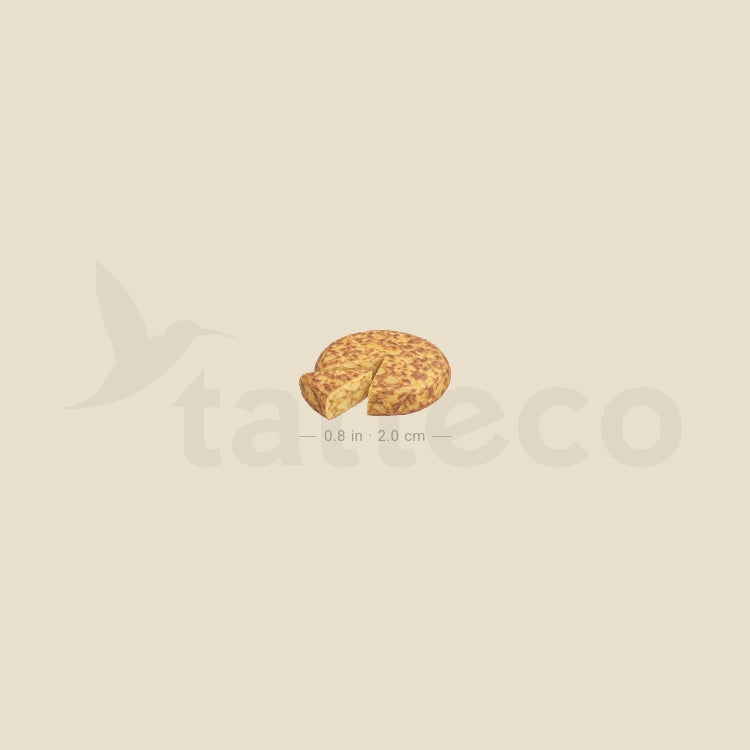 Spanish Tortilla De Patata Temporary Tattoo - Set of 3