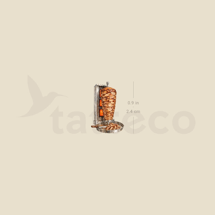 Döner Kebab Temporary Tattoo - Set of 3