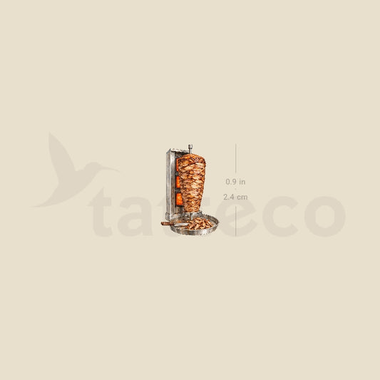 Döner Kebab Temporary Tattoo - Set of 3