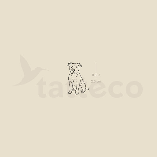 Pit Bull Temporary Tattoo - Set of 3