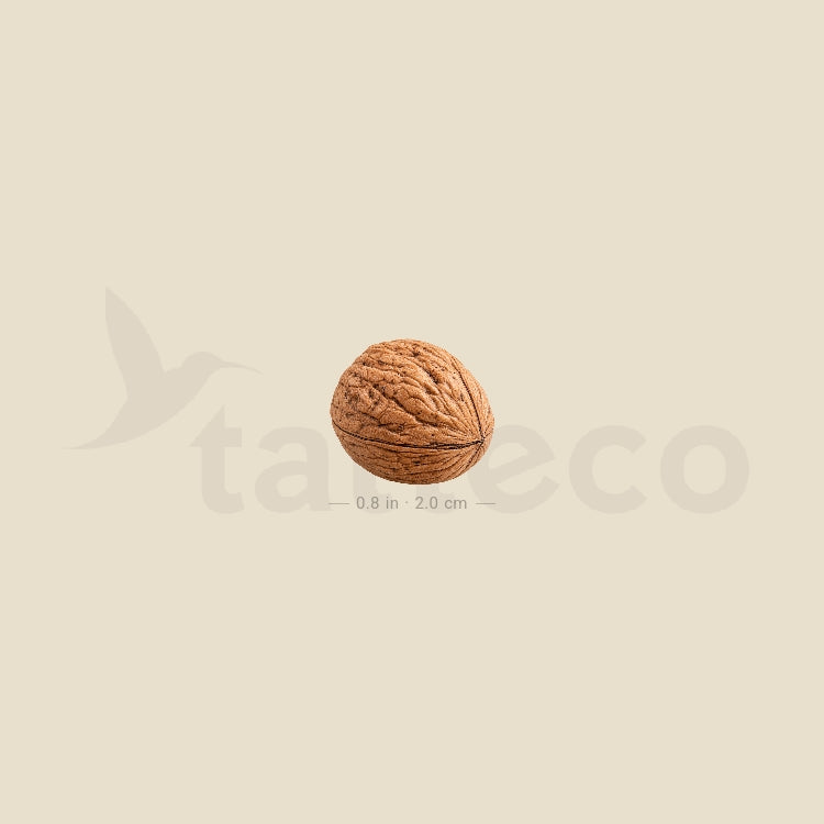 Walnut Temporary Tattoo - Set of 3