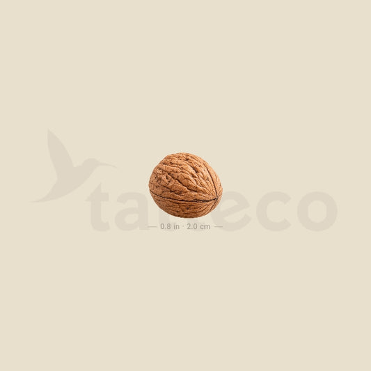 Walnut Temporary Tattoo - Set of 3