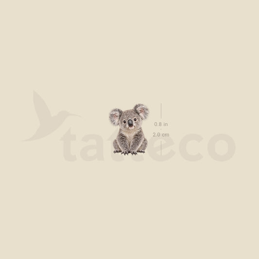 Baby Koala Temporary Tattoo - Set of 3