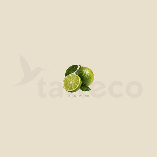 Lime Temporary Tattoo - Set of 3