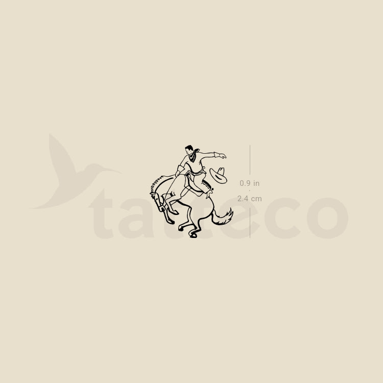 Rodeo Temporary Tattoo - Set of 3