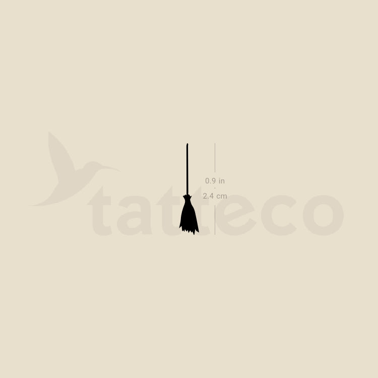 Broomstick Temporary Tattoo - Set of 3