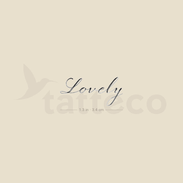 Lovely By Stefano Mazza Temporary Tattoo - Set of 3