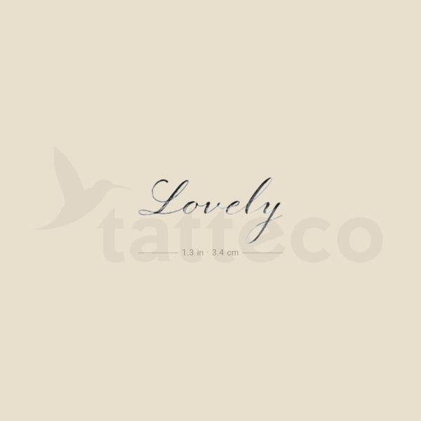 Lovely By Stefano Mazza Temporary Tattoo - Set of 3