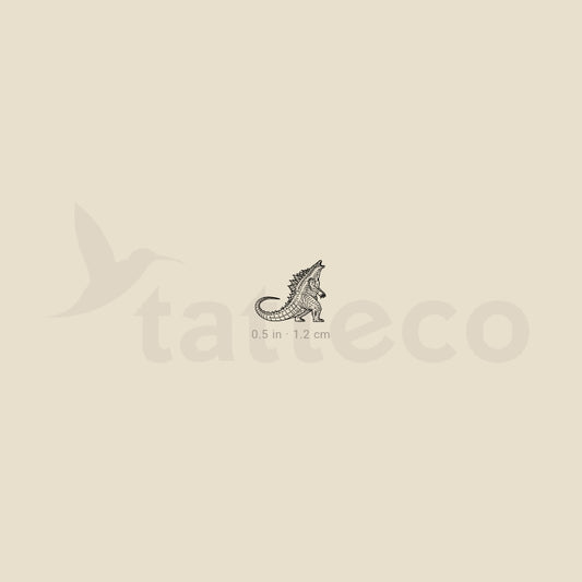 Tiny Godzilla Temporary Tattoo - Set of 3