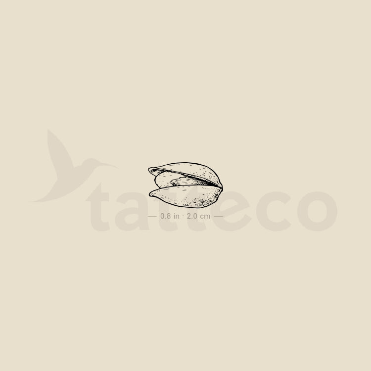 Fine Line Pistachio Temporary Tattoo - Set of 3