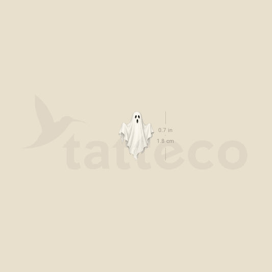 Small Realistic Ghost Temporary Tattoo - Set of 3