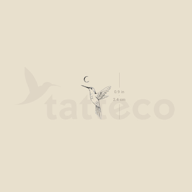 Hummingbird By Stefano Mazza Temporary Tattoo - Set of 3