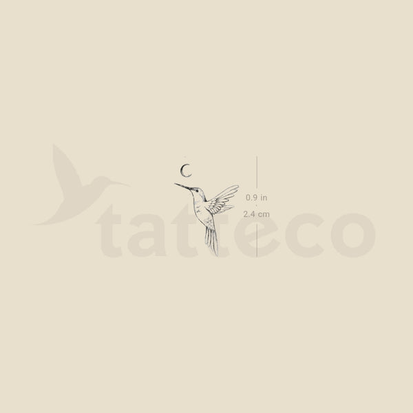 Hummingbird By Stefano Mazza Temporary Tattoo - Set of 3