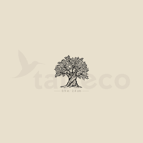 Olive Tree Temporary Tattoo - Set of 3
