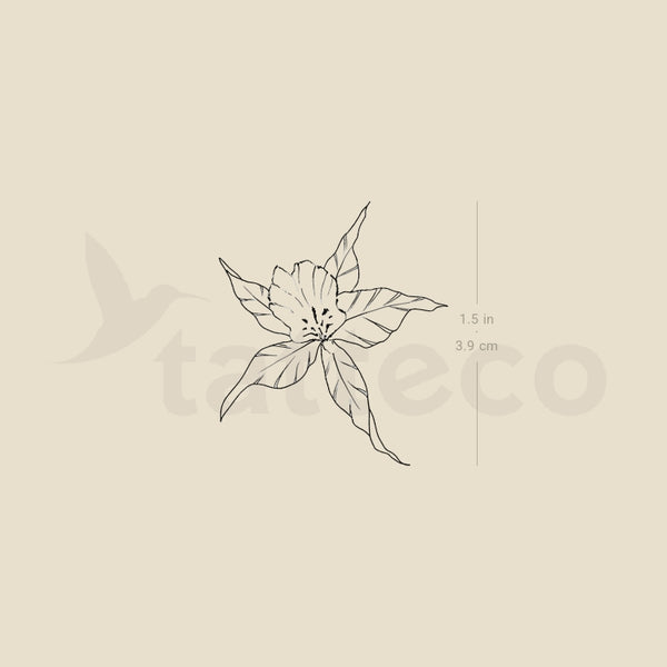 Orchid Temporary Tattoo By M3.Ink - Set of 3