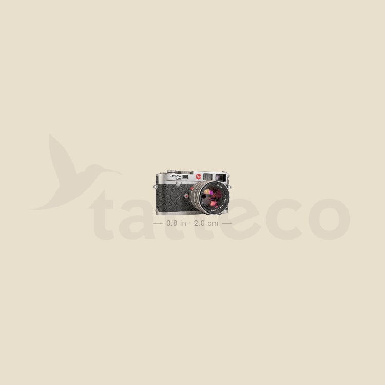 Reflex Camera Temporary Tattoo - Set of 3