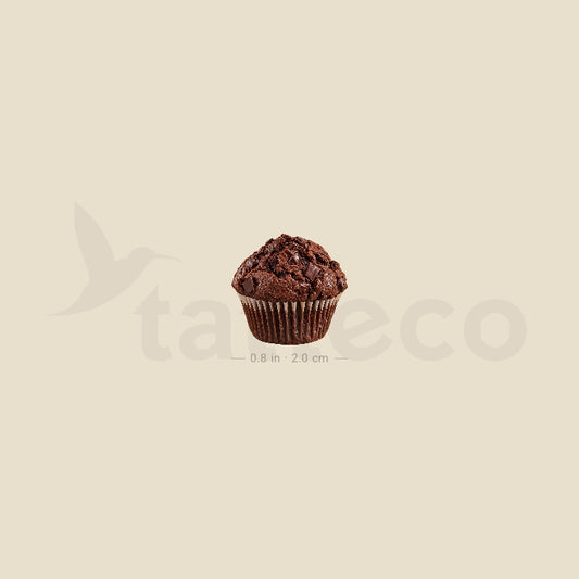 Chocolate Muffin Temporary Tattoo - Set of 3