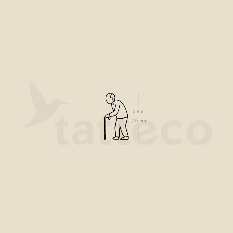 Grandfather Temporary Tattoo - Set of 3