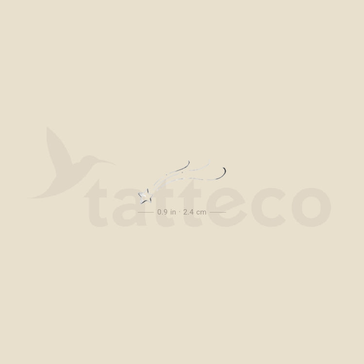 Shooting Star By Stefano Mazza Temporary Tattoo - Set of 3