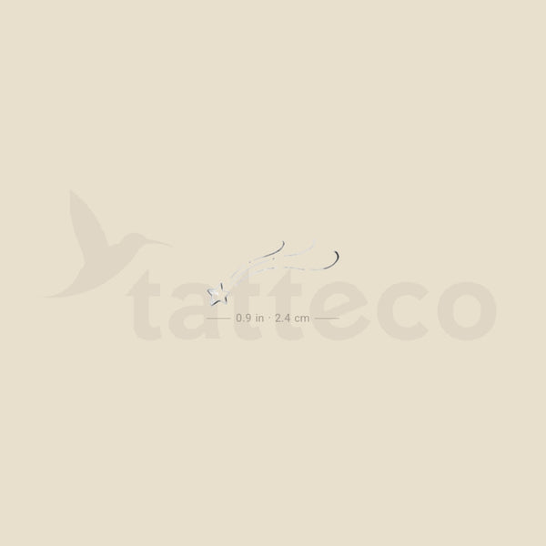 Shooting Star By Stefano Mazza Temporary Tattoo - Set of 3