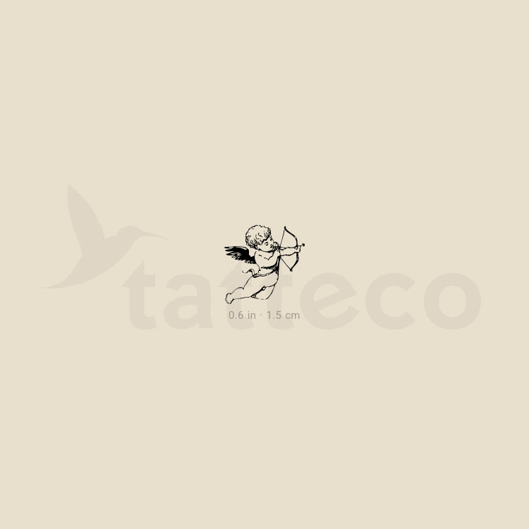 Tatuaje temporal de Cupido pequeño - Juego de 3