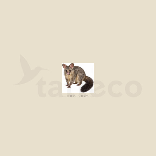 Possum Temporary Tattoo - Set of 3