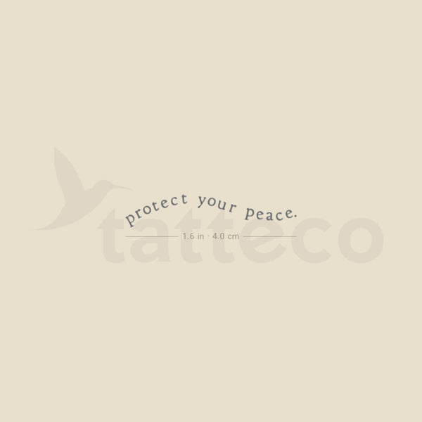 Protect Your Peace By Stefano Mazza Temporary Tattoo - Set of 3