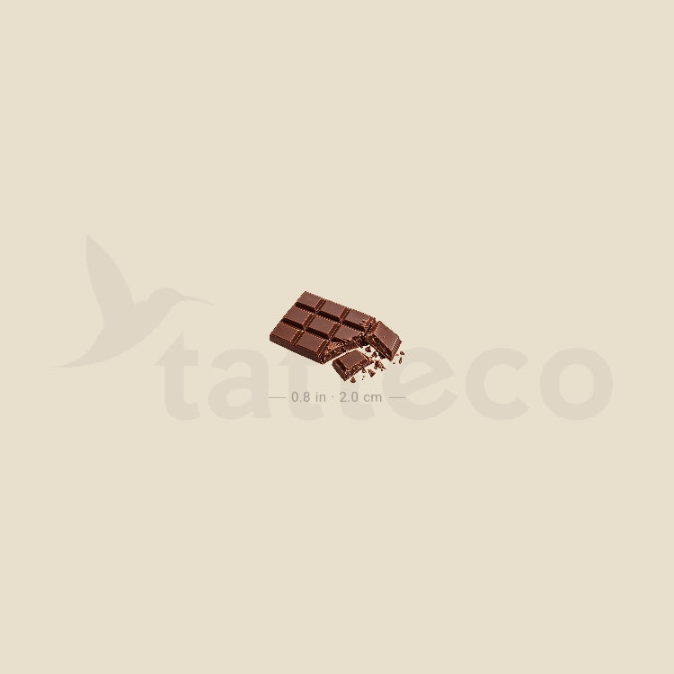 Chocolate Temporary Tattoo - Set of 3