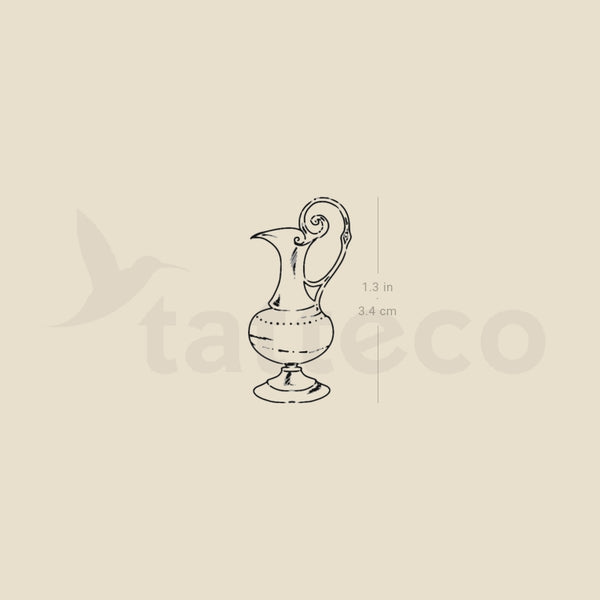 Water Jug Temporary Tattoo by M3.Ink - Set of 3