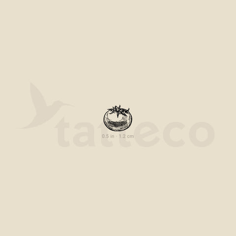 Tomato Temporary Tattoo - Set of 3